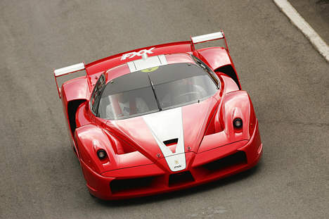 Ferrari FXX med over 800 hestekræfter er et af trækplasterne ved Copenhagen Historic Grand Prix i Fælledparken den 4.-5. august.